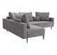Redford sofá rinconera chaiselongue izquierdda gris
