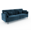 Monroe sofa 4 plazas chenilla azul marino fondo 90