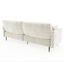 Monroe sofa 4 plazas chenilla beige parte trasera