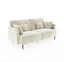 Monroe sofa 3 plazas chenilla beige