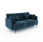 Monroe sofa 3 plazas chenilla azul marino