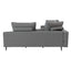 Redford loneta gris oscuro chaiselongue parte trasera