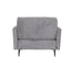 Monroe sillón 1 plaza gris

