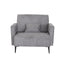 Monroe sillón 1 plaza gris 